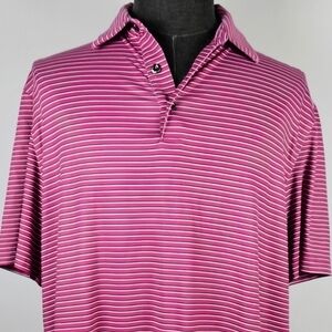 Chase 54 Men's Pink Polo Casual Golf Sport Size L